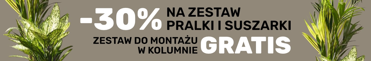 SMEG -30% na zestaw pralki i suszarki + zestaw do montażu w kolumnie o wartości 559zł GRATIS!