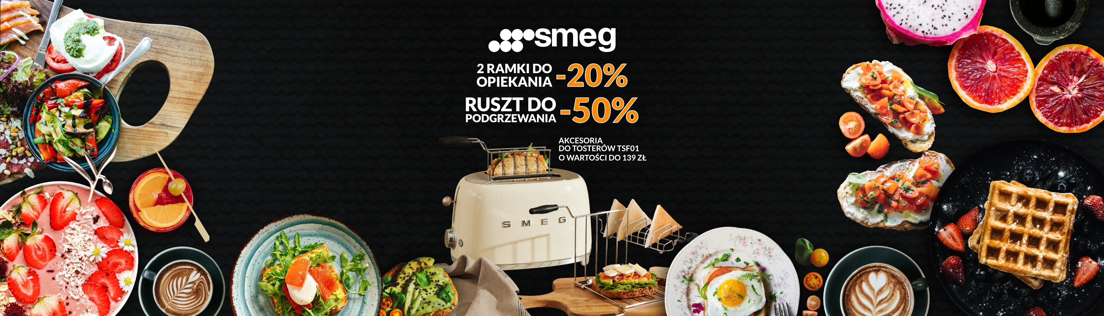 SMEG - Do -50% na akcesoria do tosterów TSF01