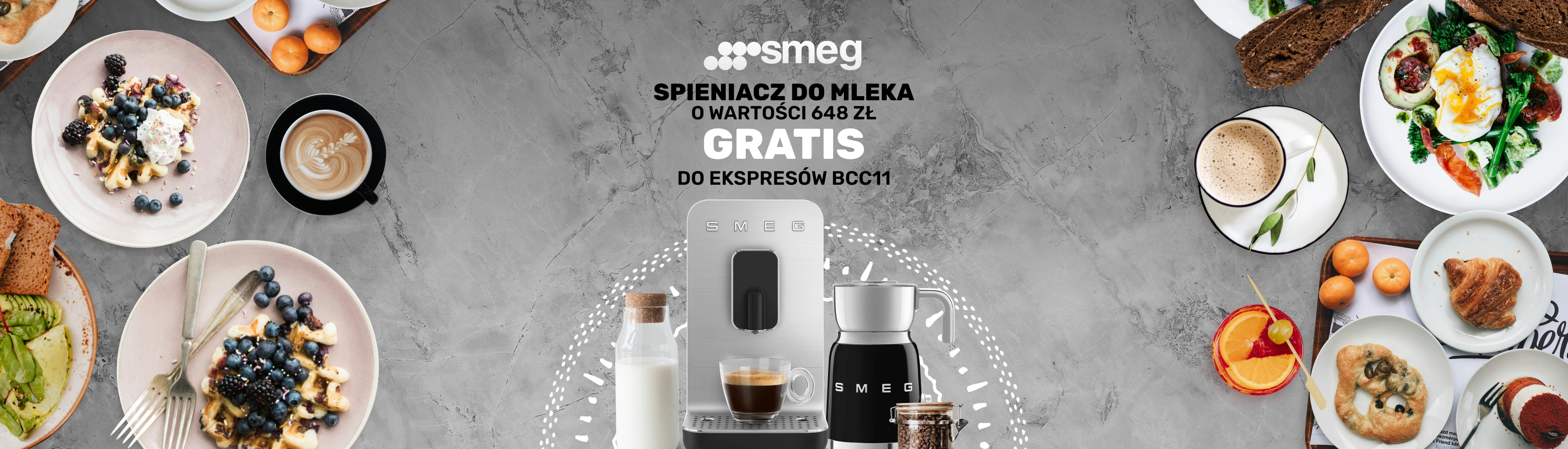 SMEG - Spieniacz do mleka GRATIS do ekspresów BCC11