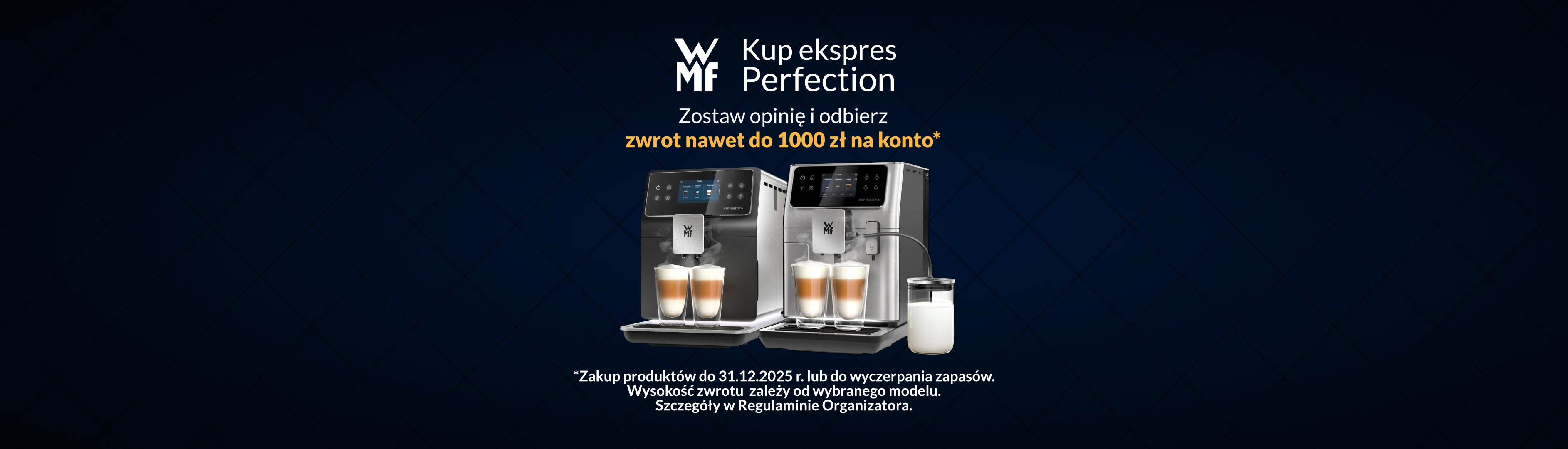 Kup ekspres WMF Perfection zostaw opinię i zwrot nawet do 1000 zł na konto