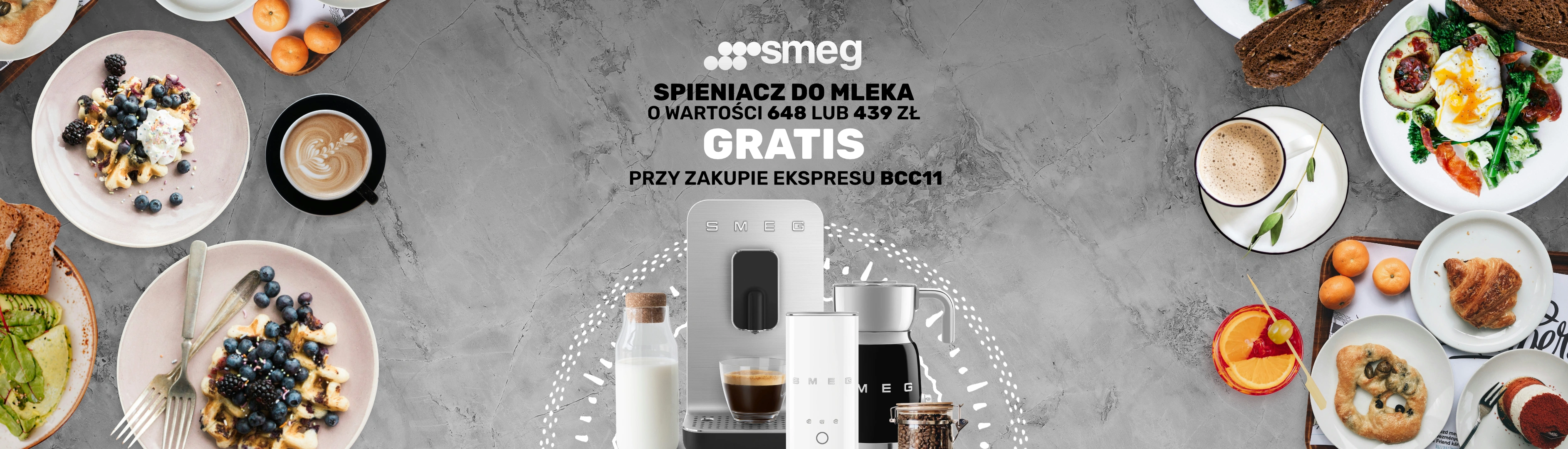 SMEG - Spieniacz do mleka GRATIS do ekspresów BCC11