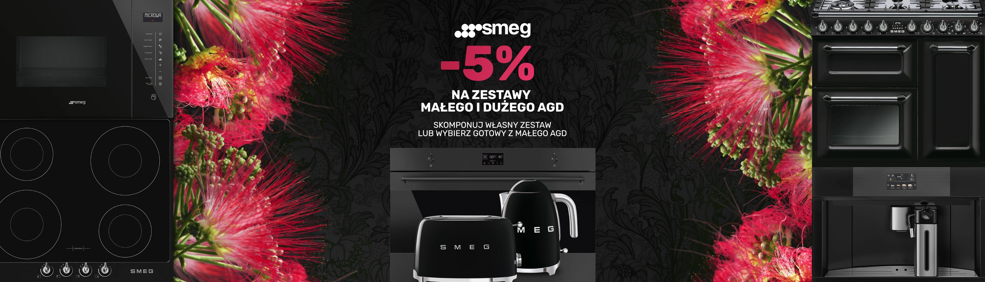-5% na zestawy dużego i małego AGD SMEG! Skomponuj własny zestaw lub wybierz gotowy z małego agd.
