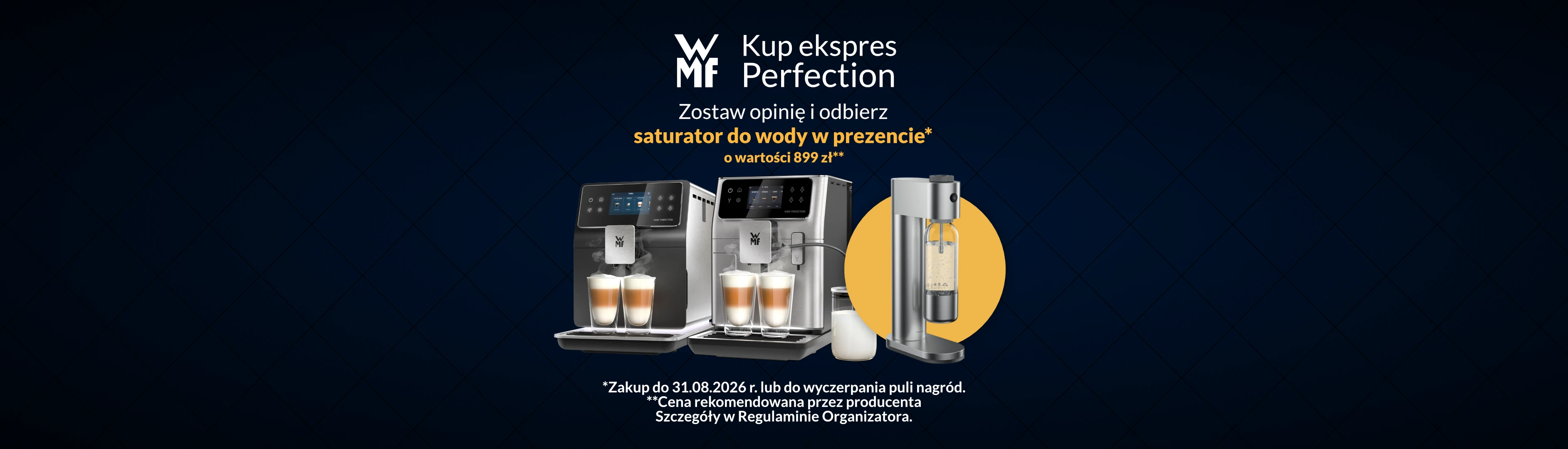Kup ekspres WMF Perfection zostaw opinię i otrzymaj zwrot nawet do 1000 zł na konto