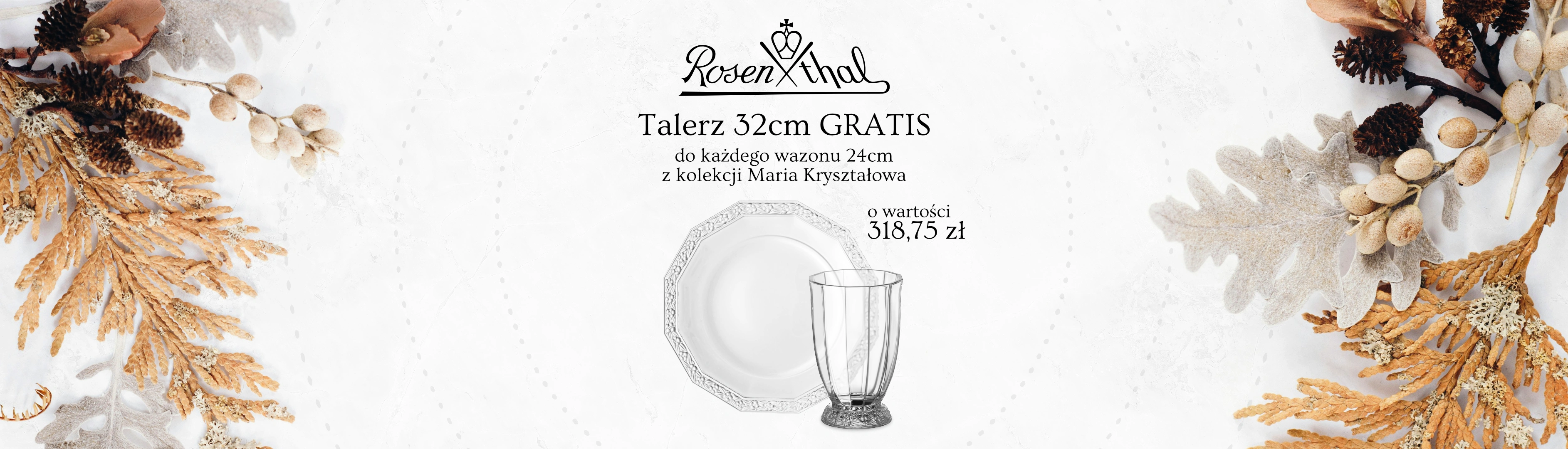 Rosenthal Maria Kryształowa - Talerz GRATIS