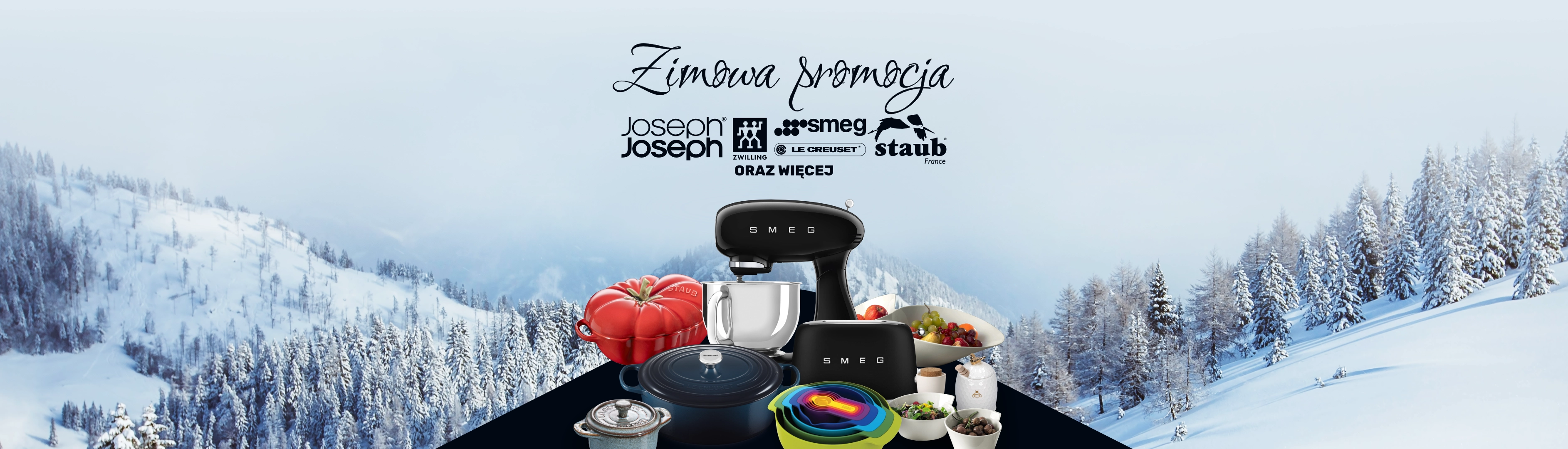 Zimowa Promocja - Joseph Joseph, Zwilling, SMEG, Le Creuset, Staub