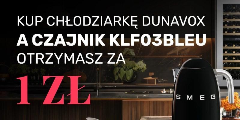 Dunavox x SMEG – czajnik SMEG za 1 zł do wybranych chłodziarek