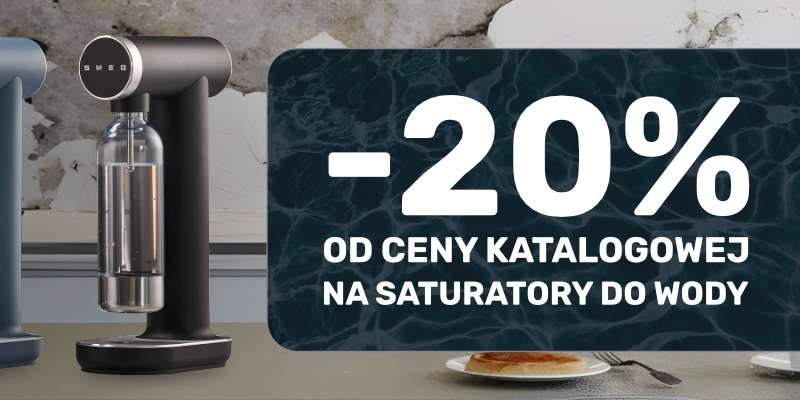 Saturatory do wody SMEG -20% od ceny katalogowej