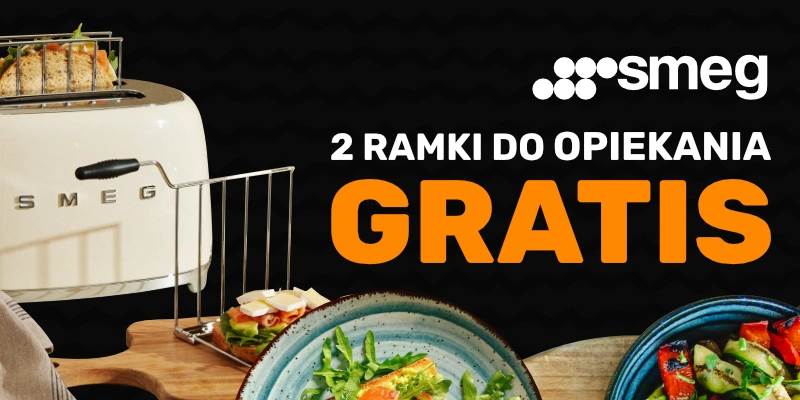 SMEG - 2 ramki do opiekania o wartości 111 zł GRATIS do każdego tostera TSF01