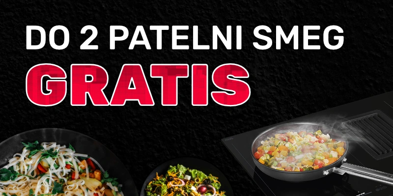 Przy zakupie wybranych płyt kuchennych do 2 patelni SMEG GRATIS!